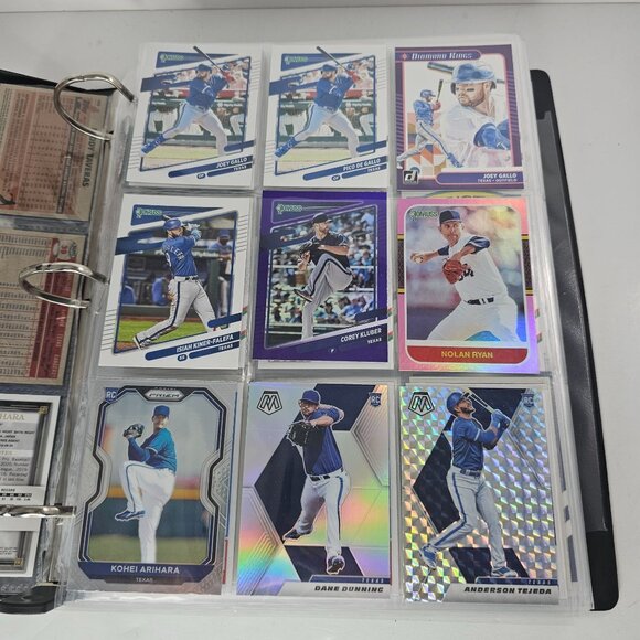 Texas Rangers Baseball Card Collection In Binder 54 Sleeves of Cards - Picture 5 of 16